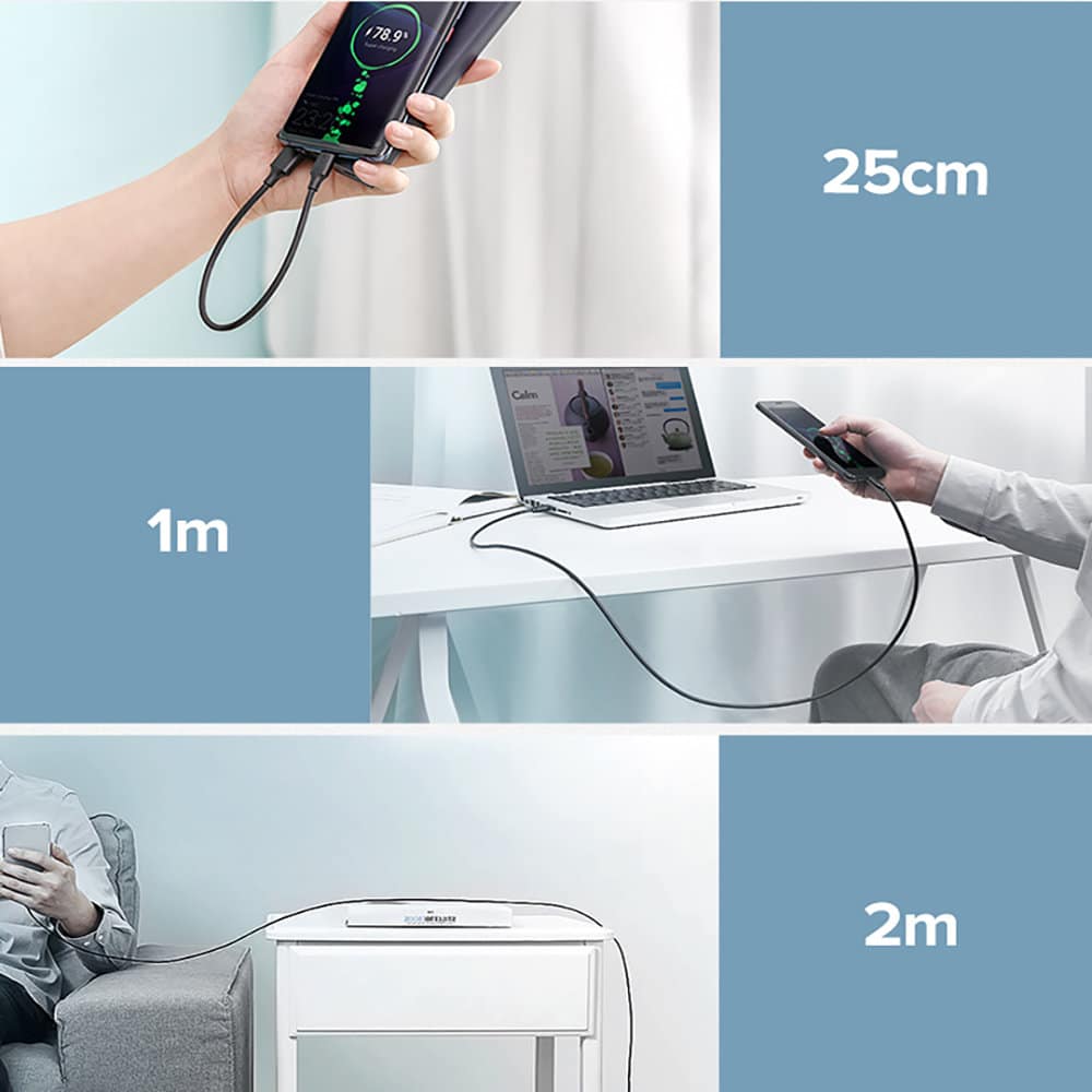 Ugreen cable USB cable - USB Type C Quick Charge 3.0 3A 0.25m black (US287 60114) - Image 11