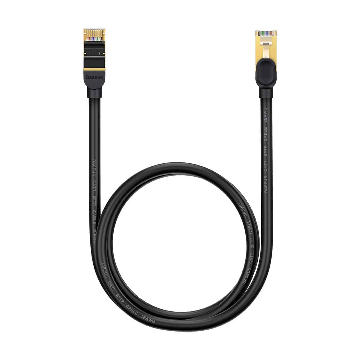 Baseus Speed Seven High Speed RJ45 Network Καλώδιο 10Gbps 1m Μαύρο (WKJS010101) - Image 3