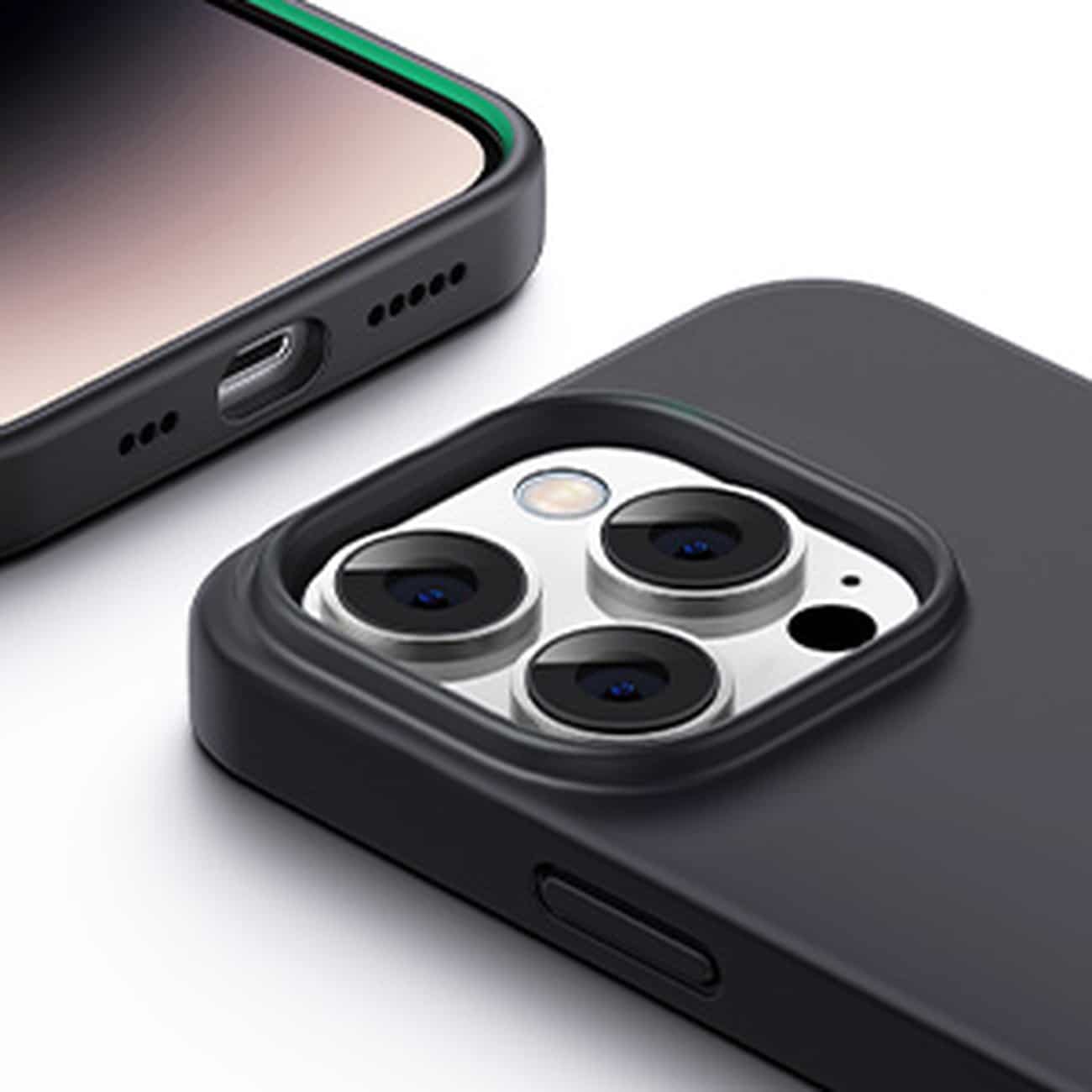 Ugreen Silky Silicone Protective Case - Apple iPhone 14 Pro - Μαύρο - Image 11