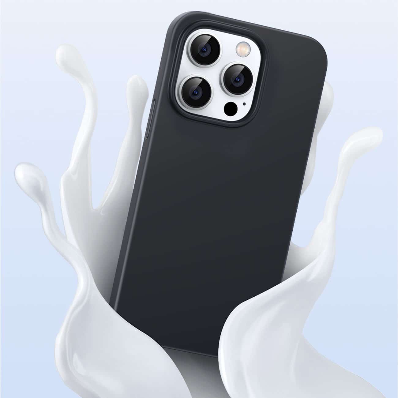 Ugreen Silky Silicone Protective Case - Apple iPhone 14 Pro - Μαύρο - Image 4