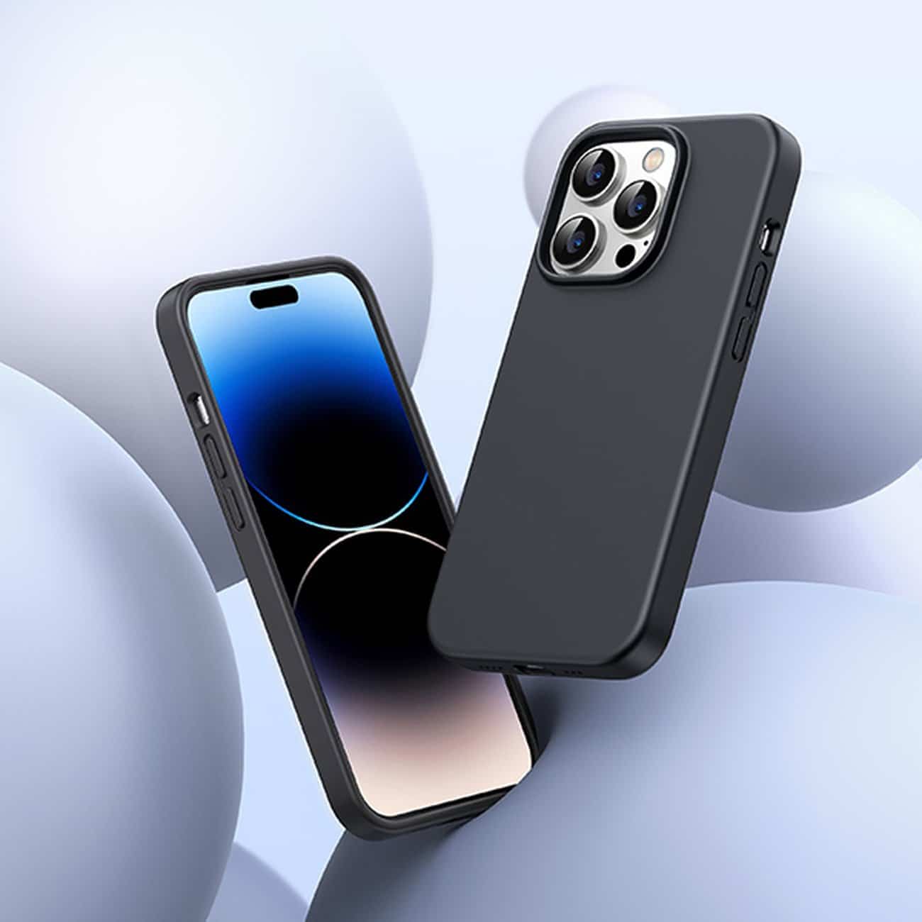 Ugreen Silky Silicone Protective Case - Apple iPhone 14 Pro - Μαύρο - Image 10