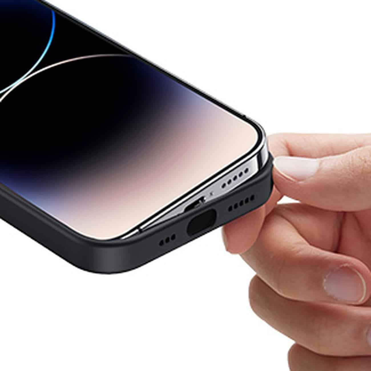 Ugreen Silky Silicone Protective Case - Apple iPhone 14 Pro - Μαύρο - Image 2