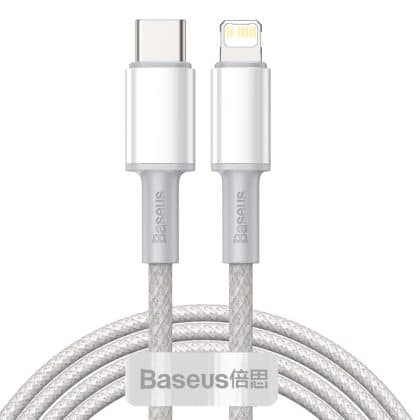 Baseus USB Type C cable - Lightning Fast Charging Power Delivery 20 W 2 m white (CATLGD-A02)