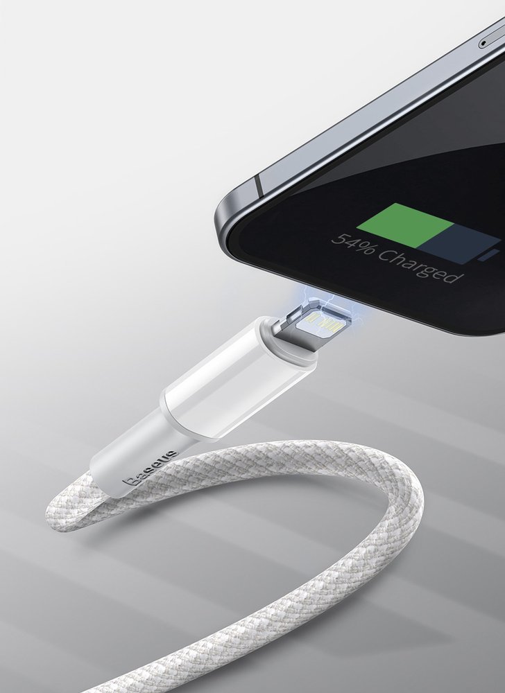 Baseus USB Type C cable - Lightning Fast Charging Power Delivery 20 W 2 m white (CATLGD-A02) - Image 13