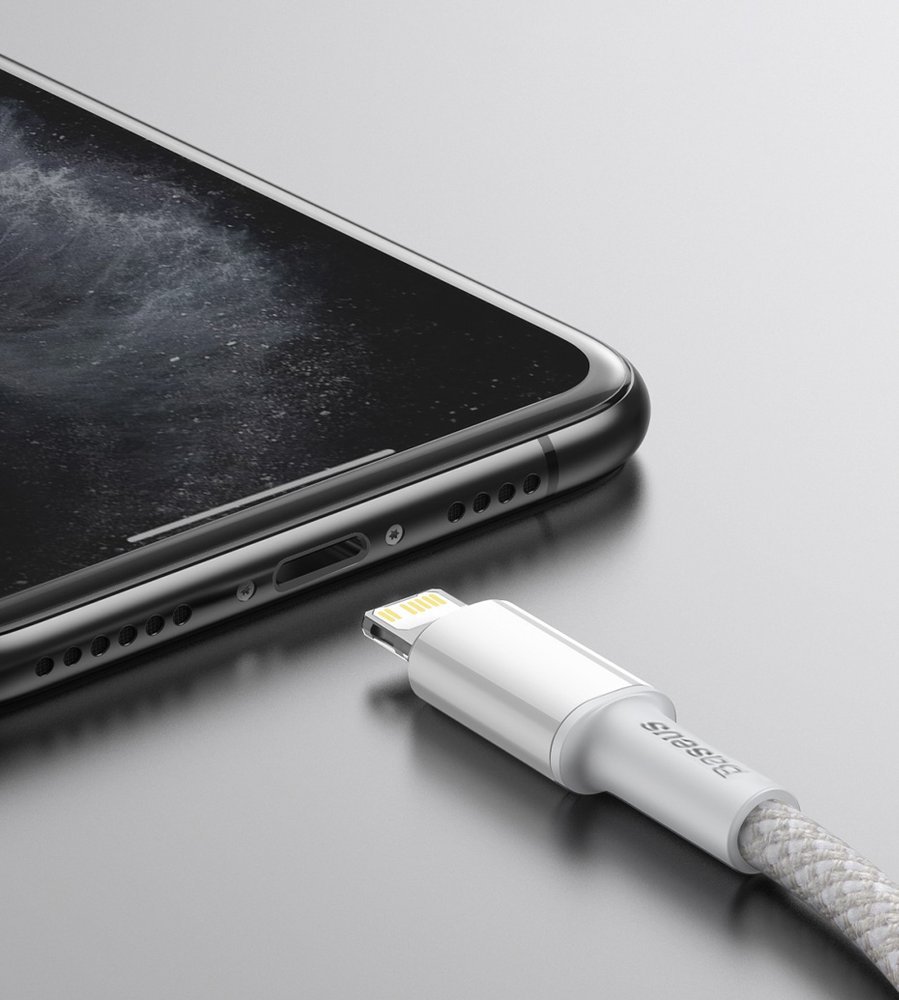 Baseus USB Type C cable - Lightning Fast Charging Power Delivery 20 W 2 m white (CATLGD-A02) - Image 14