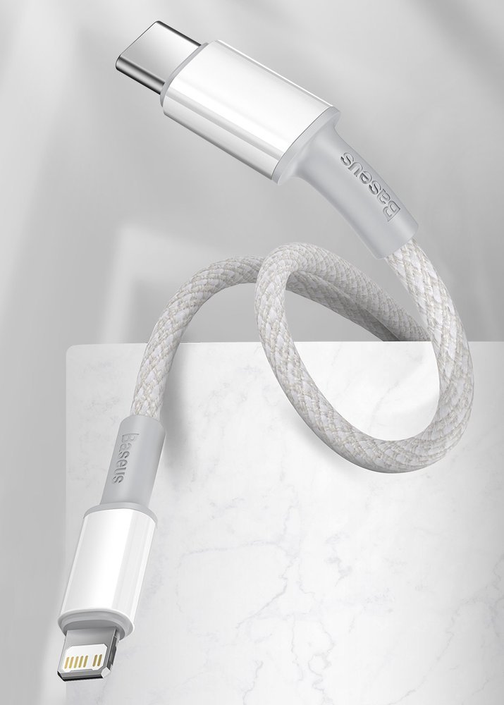 Baseus USB Type C cable - Lightning Fast Charging Power Delivery 20 W 2 m white (CATLGD-A02) - Image 16