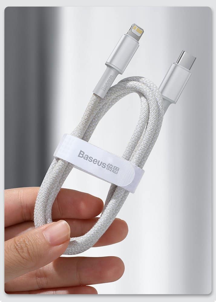 Baseus USB Type C cable - Lightning Fast Charging Power Delivery 20 W 2 m white (CATLGD-A02) - Image 20
