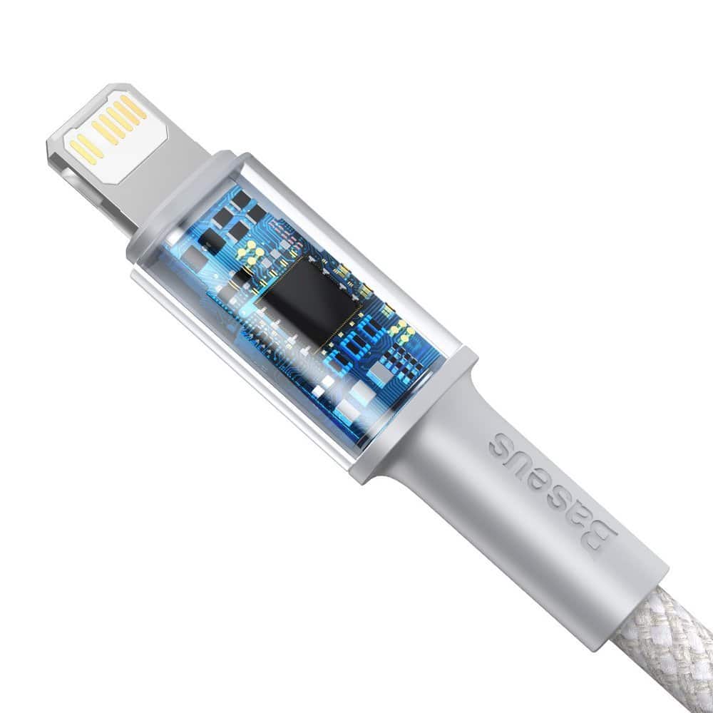 Baseus USB Type C cable - Lightning Fast Charging Power Delivery 20 W 2 m white (CATLGD-A02) - Image 4