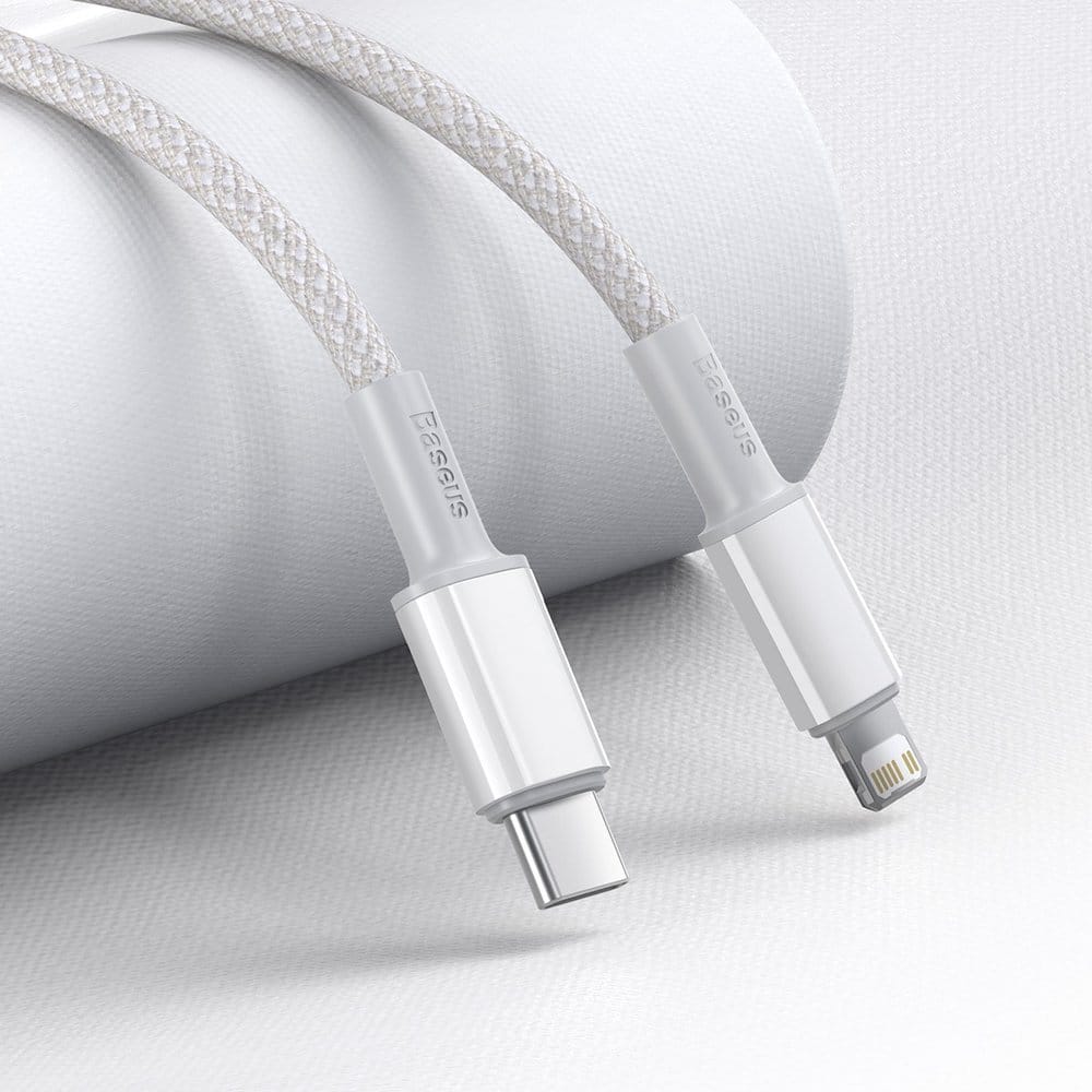 Baseus USB Type C cable - Lightning Fast Charging Power Delivery 20 W 2 m white (CATLGD-A02) - Image 9
