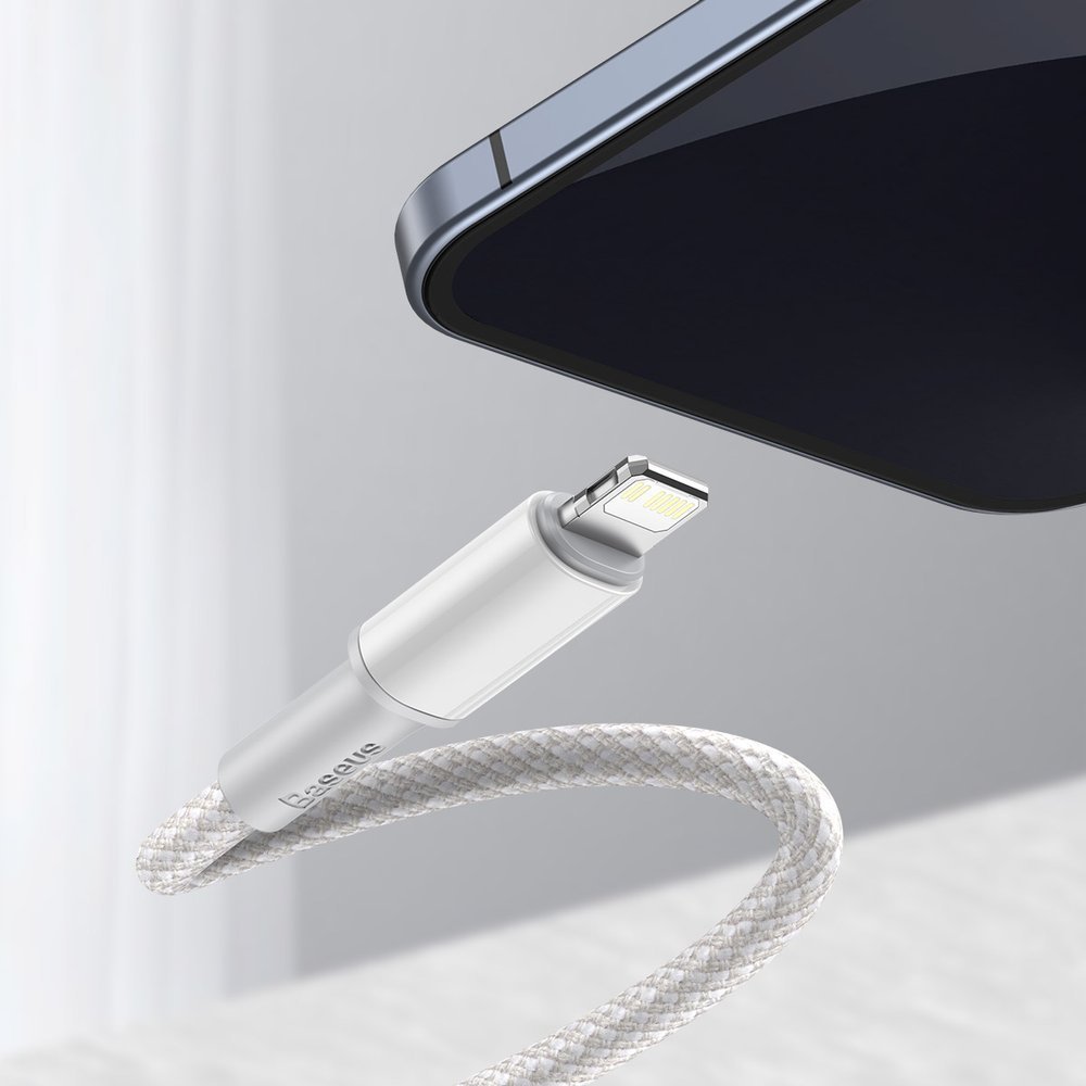 Baseus USB Type C cable - Lightning Fast Charging Power Delivery 20 W 2 m white (CATLGD-A02) - Image 10