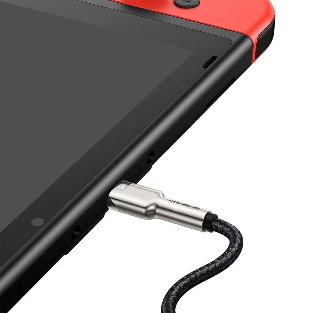 Baseus Cafule Series Metal Data USB Type C - USB Typ C Καλώδιο Power Delivery 100 W (20 V / 5 A) 2 m black (CATJK-D01) - Image 8