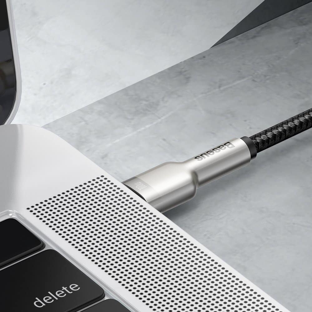 Baseus Cafule Series Metal Data USB Type C - USB Typ C Καλώδιο Power Delivery 100 W (20 V / 5 A) 2 m black (CATJK-D01) - Image 9