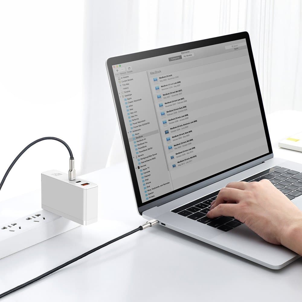 Baseus Cafule Series Metal Data USB Type C - USB Typ C Καλώδιο Power Delivery 100 W (20 V / 5 A) 2 m black (CATJK-D01) - Image 10