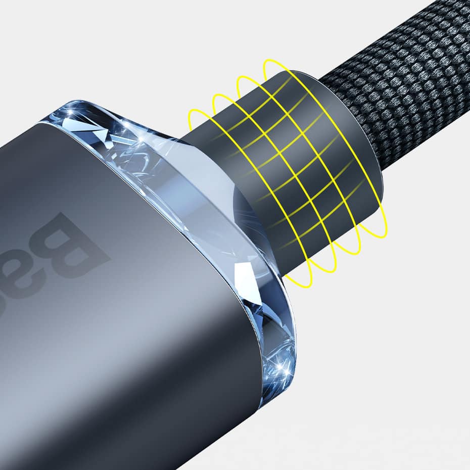 Baseus crystal shine series fast charging data cable USB Type C to Lightning 20W 1.2m black (CAJY000201) - Image 15