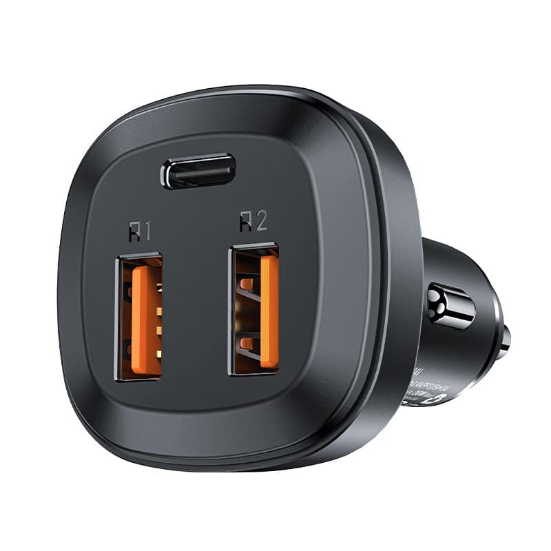 Acefast car charger 66W 2x USB / USB Type C, PPS, Power Delivery, Quick Charge 4.0, AFC, FCP, SCP Μαύρο (B9) - Image 3