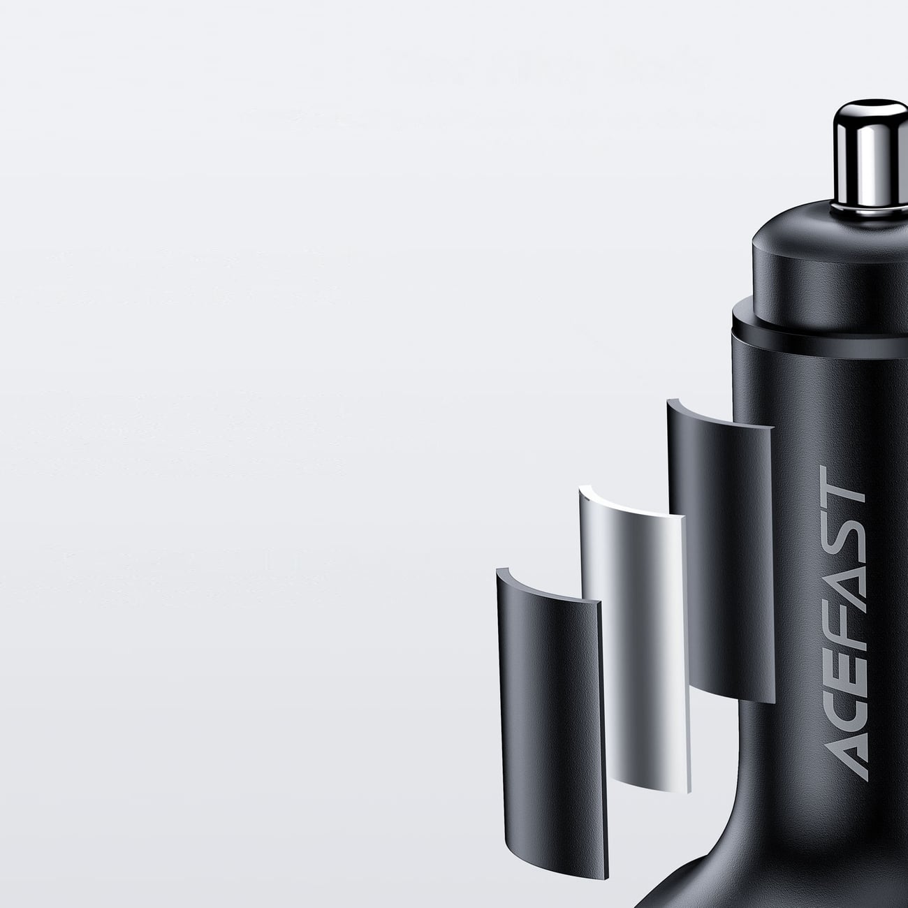 Acefast car charger 101W 2x USB Type C / USB, PPS, Power Delivery, Quick Charge 4.0, AFC, FCP Μαύρο (B5) - Image 13