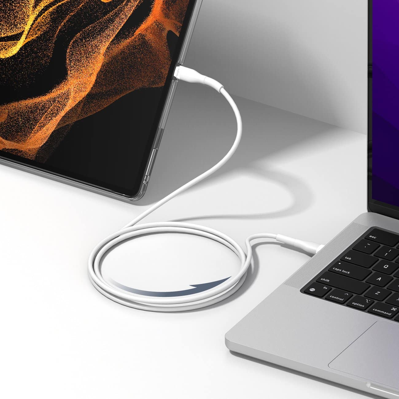 Ringke USB-A cable - Lightning 480Mb / s 12W 2m Κίτρινο (CB60037RS) - Image 11
