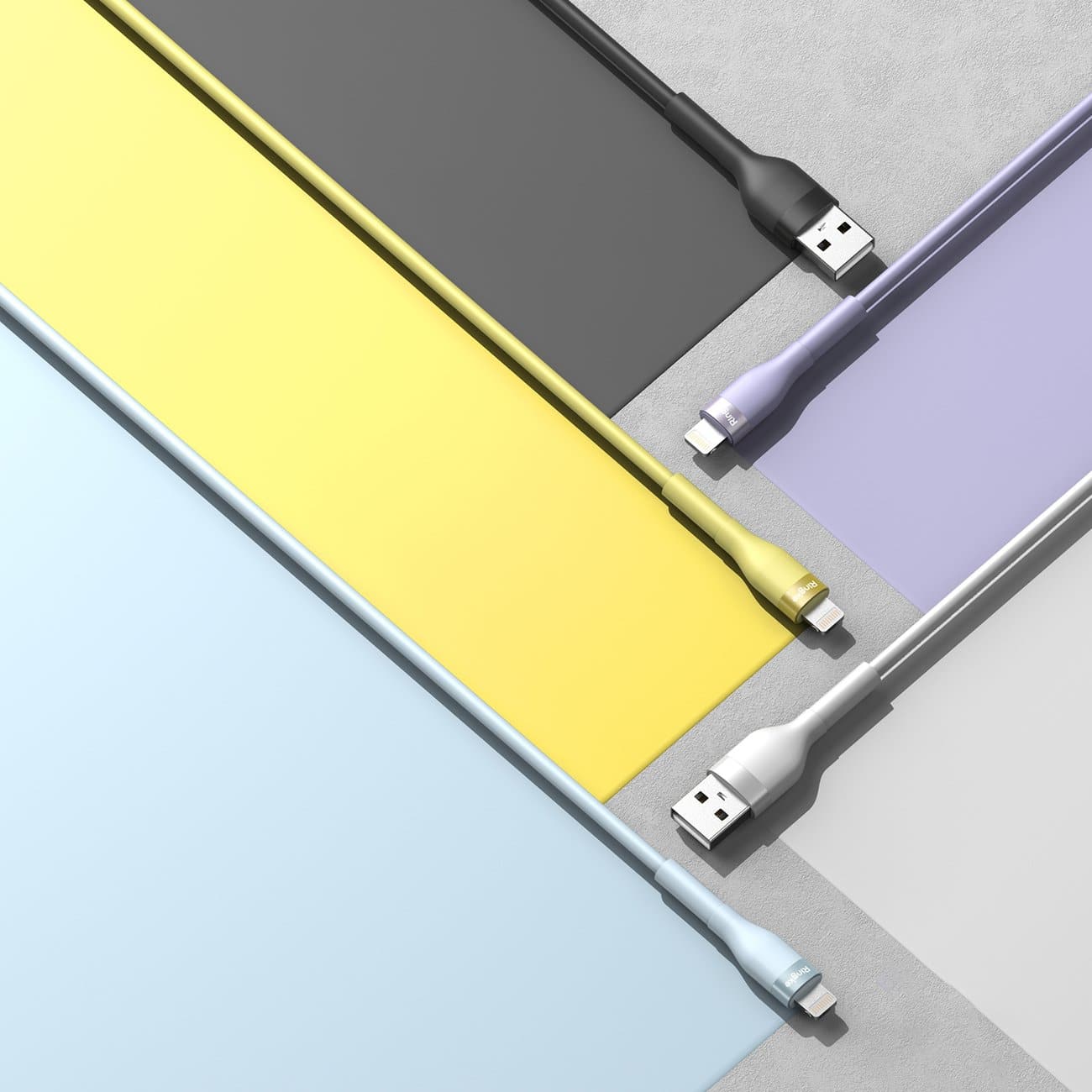 Ringke USB-A cable - Lightning 480Mb / s 12W 2m Κίτρινο (CB60037RS) - Image 3