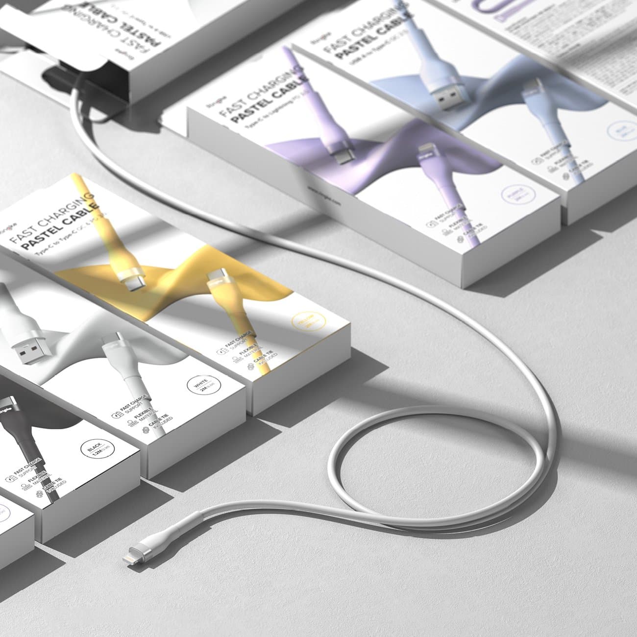 Ringke USB-A cable - Lightning 480Mb / s 12W 2m Κίτρινο (CB60037RS) - Image 5