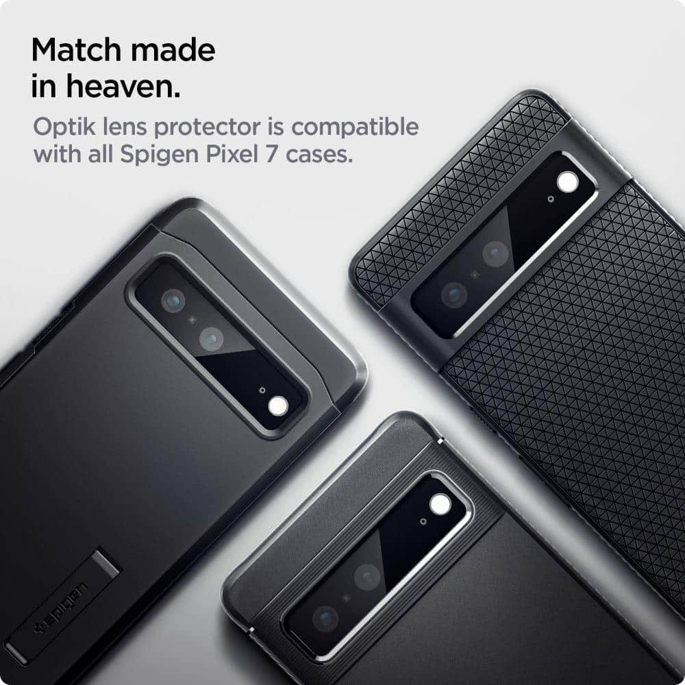 Spigen OPTIK.TR CAMERA PROTECTOR 2-PACK GOOGLE PIXEL 7 BLACK - Image 10