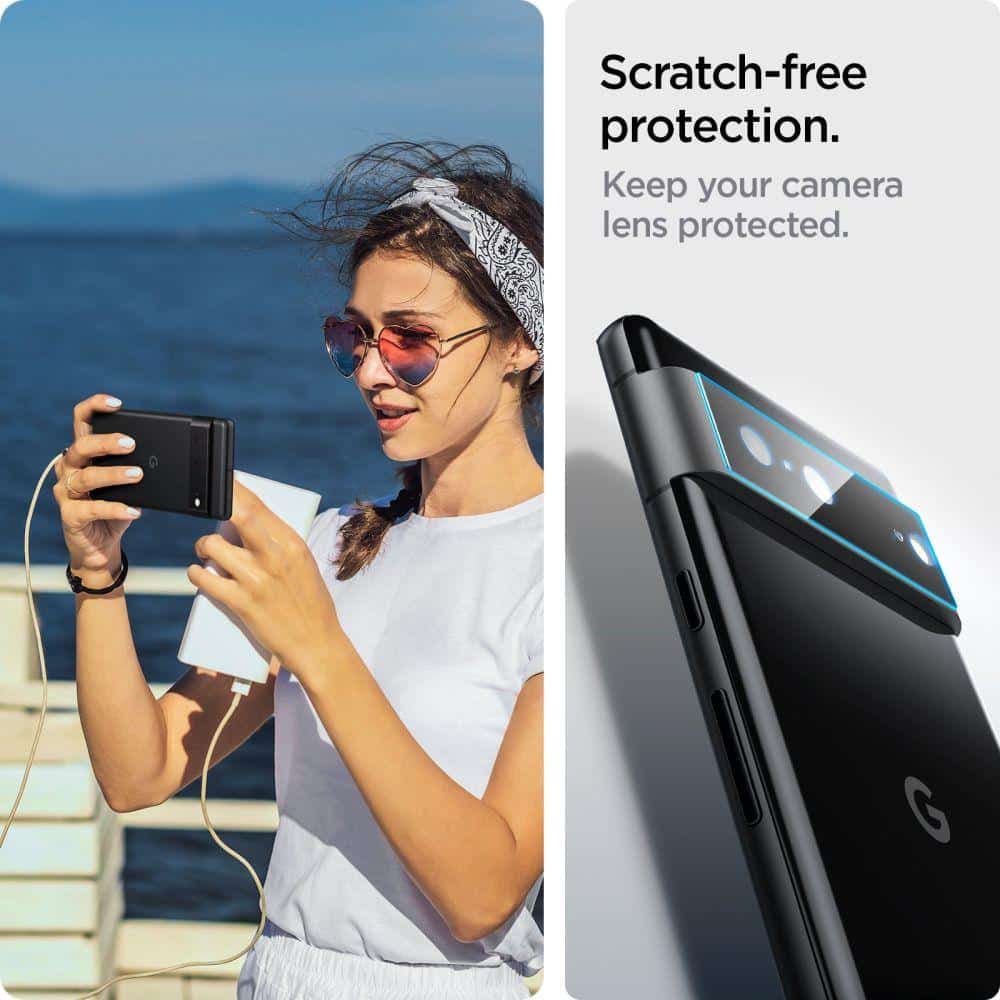 Spigen OPTIK.TR CAMERA PROTECTOR 2-PACK GOOGLE PIXEL 7 BLACK - Image 7