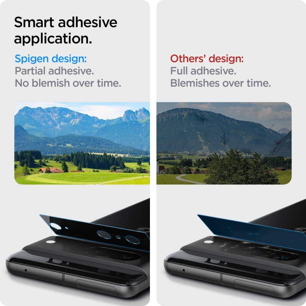 Spigen OPTIK.TR CAMERA PROTECTOR 2-PACK GOOGLE PIXEL 7 BLACK - Image 9
