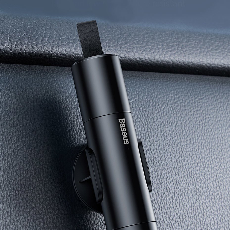 Baseus Sharp Tool Safety Hammer (Window-breaking+Safety belt cutting) Dark gray (CRSFH-0G) - Image 17