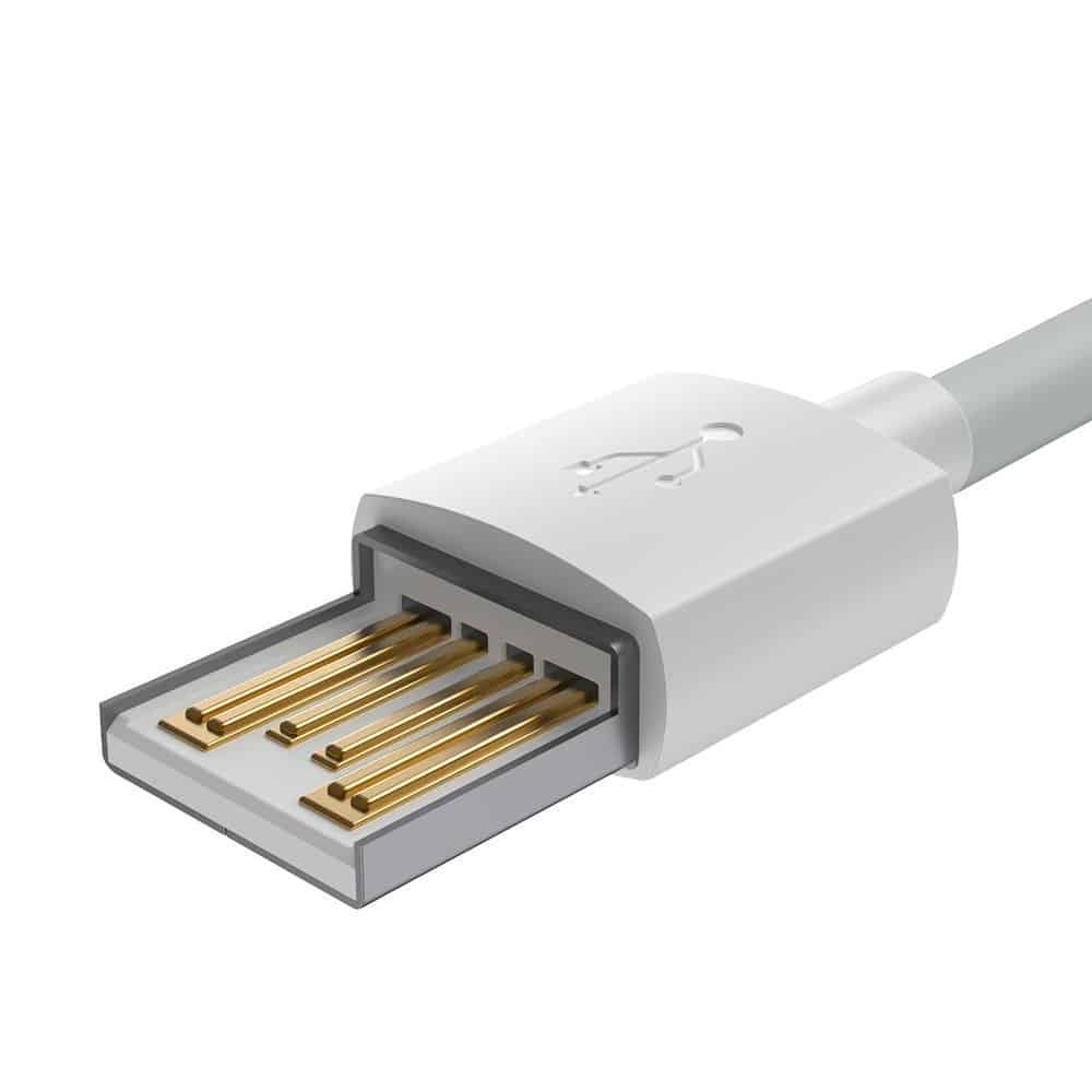 Baseus 2x USB cable - Lightning fast charging Power Delivery 1.5 m (Λεύκο) (TZCALZJ-02) - Image 3