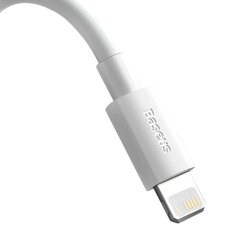 Baseus 2x USB cable - Lightning fast charging Power Delivery 1.5 m (Λεύκο) (TZCALZJ-02) - Image 4