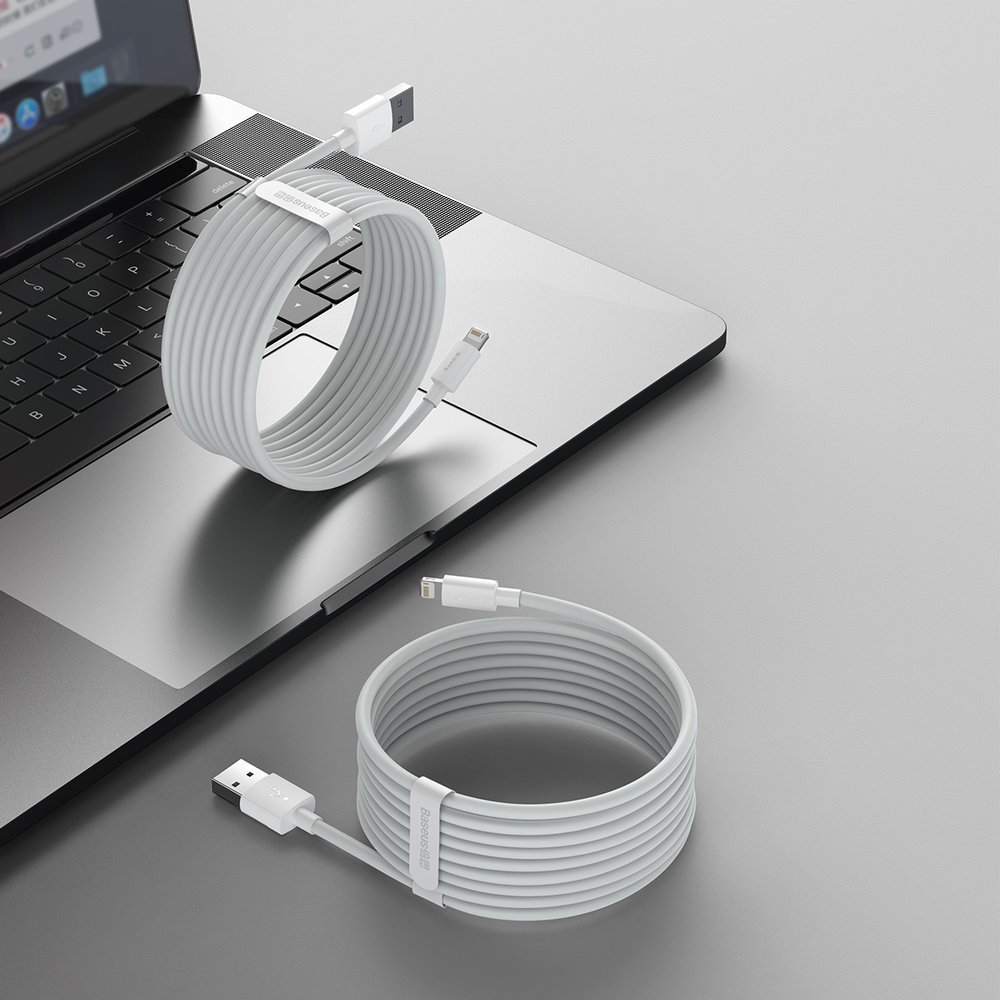 Baseus 2x USB cable - Lightning fast charging Power Delivery 1.5 m (Λεύκο) (TZCALZJ-02) - Image 8