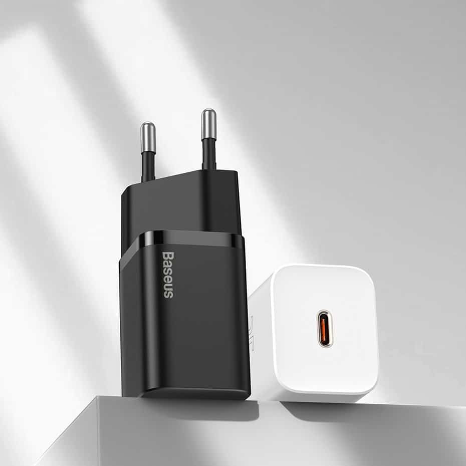 Baseus Super Si 1C fast wall charger USB Type C 25W Power Delivery Quick Charge white (CCSP020102) - Image 13