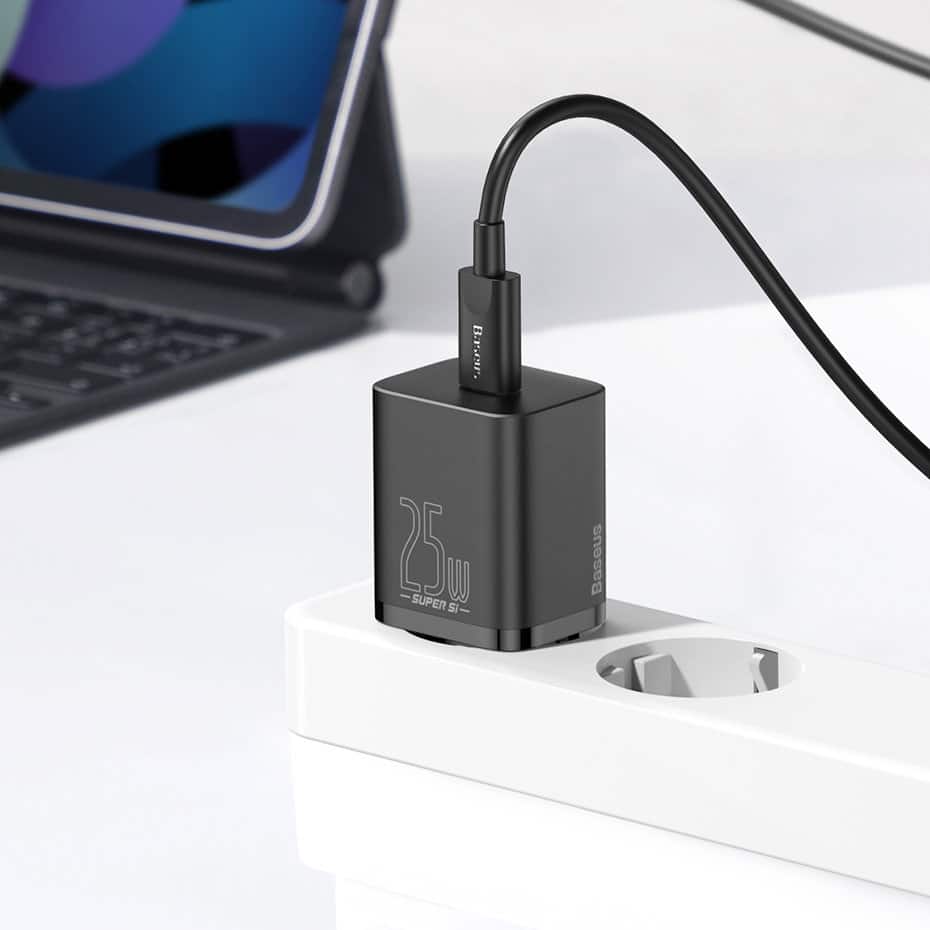 Baseus Super Si 1C fast wall charger USB Type C 25W Power Delivery Quick Charge white (CCSP020102) - Image 19