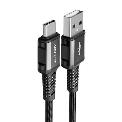 Acefast USB cable - USB Type C 1.2m, 3A Μαύρο (C1-04 Μαύρο)