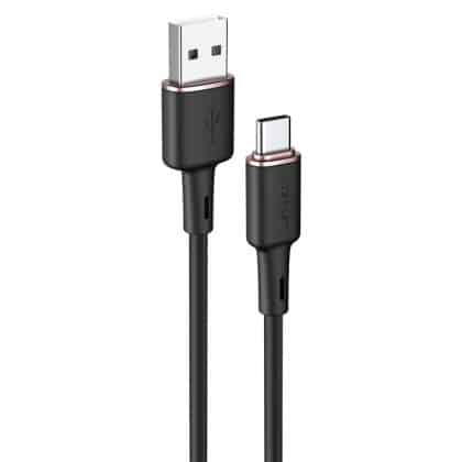Acefast USB cable - USB Type C 1.2m, 3A Μαύρο (C2-04 Μαύρο)