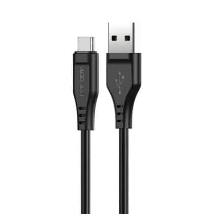 Acefast USB cable - USB Type C 1.2m, 3A Μαύρο (C3-04 Μαύρο)