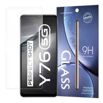 Tempered Glass 9H Screen Protector for Vivo Y76 5G / Y76s / Y74s (packaging – envelope)