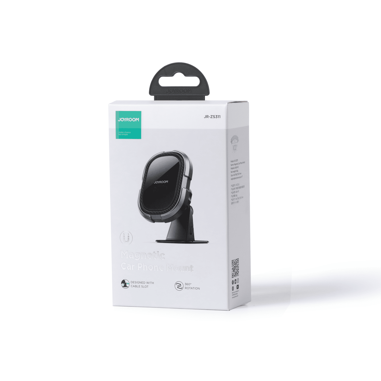 Joyroom magnetic phone holder for dashboard Γκρί (JR-ZS311) - Image 5