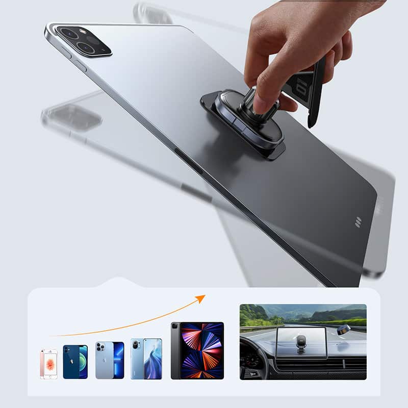Joyroom magnetic phone holder for dashboard Γκρί (JR-ZS311) - Image 3