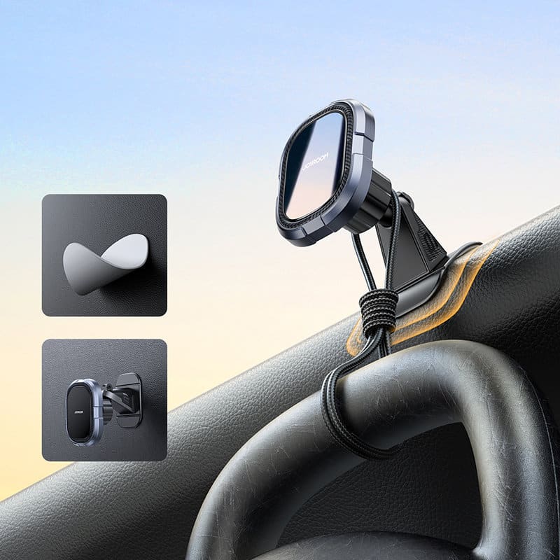 Joyroom magnetic phone holder for dashboard Γκρί (JR-ZS311) - Image 4