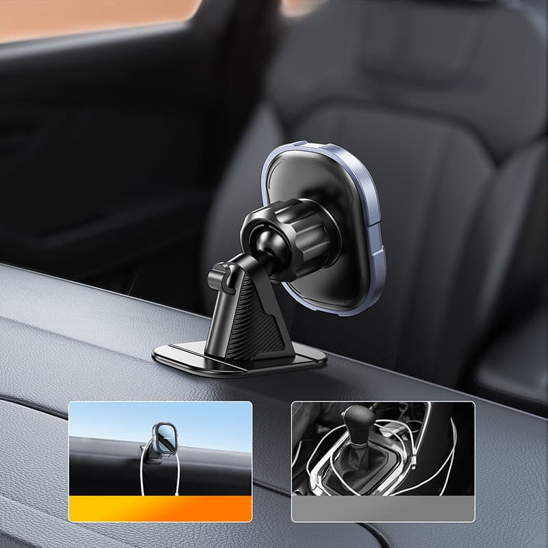 Joyroom magnetic phone holder for dashboard Γκρί (JR-ZS311) - Image 9