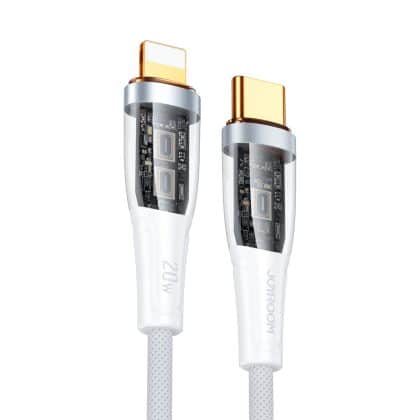 Joyroom fast charging cable with smart switch USB-C - Lightning 20W 1.2m Λευκό (S-CL020A3)