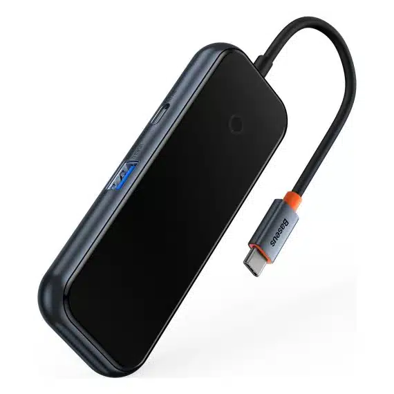 Baseus AcmeJoy HUB 4-Port USB-C to 1xUSB-C / 4xUSB3.0 dark gray