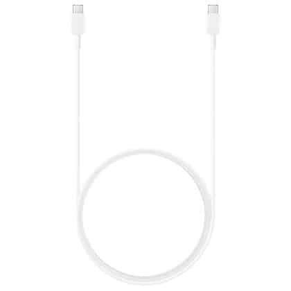 Samsung cable USB-C - USB-C 3A 480Mbps 1.8m Λευκό (EP-DX310JWEGEU)