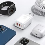 Baseus Compact fast charger 2x USB / USB Type C 30W 3A Power Delivery Quick Charge white (CCXJ-E02) - Image 11