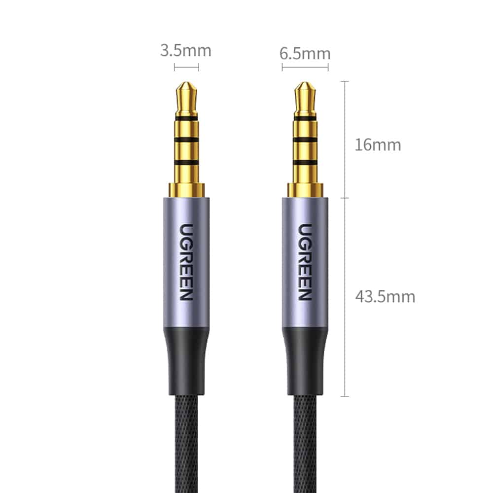 Ugreen cable AUX mini jack 3.5mm cable (male) - 3.5mm mini jack (male) 2m black (AV183) - Image 9