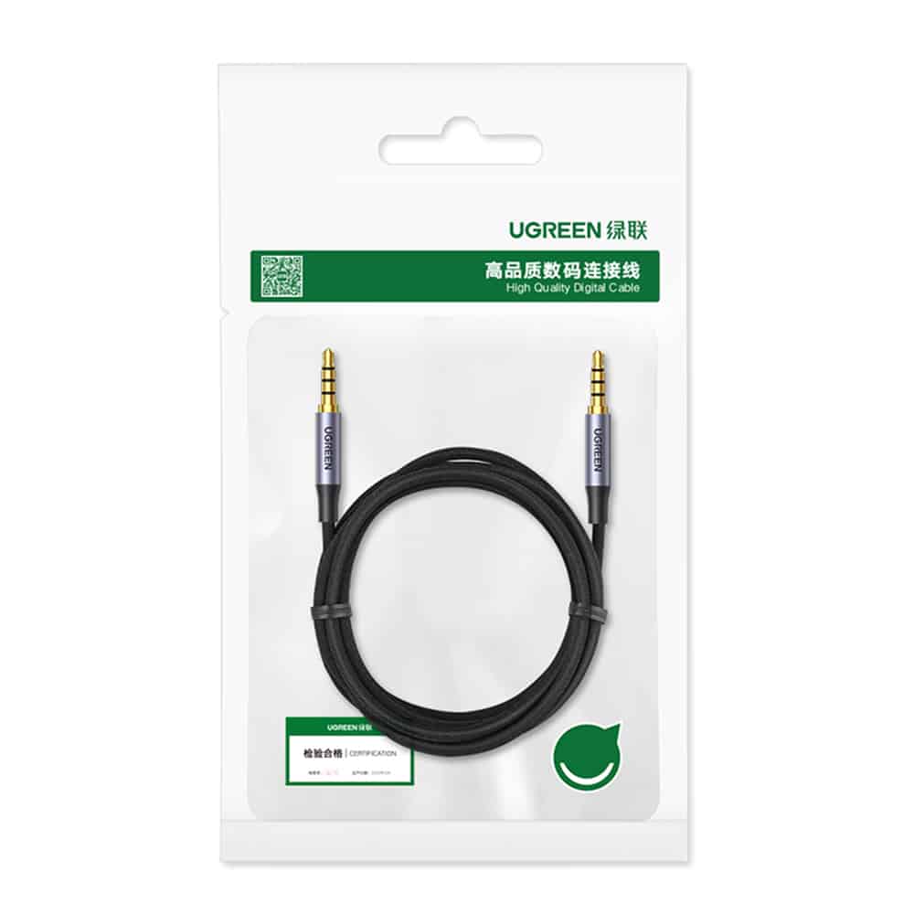 Ugreen cable AUX mini jack 3.5mm cable (male) - 3.5mm mini jack (male) 2m black (AV183) - Image 12