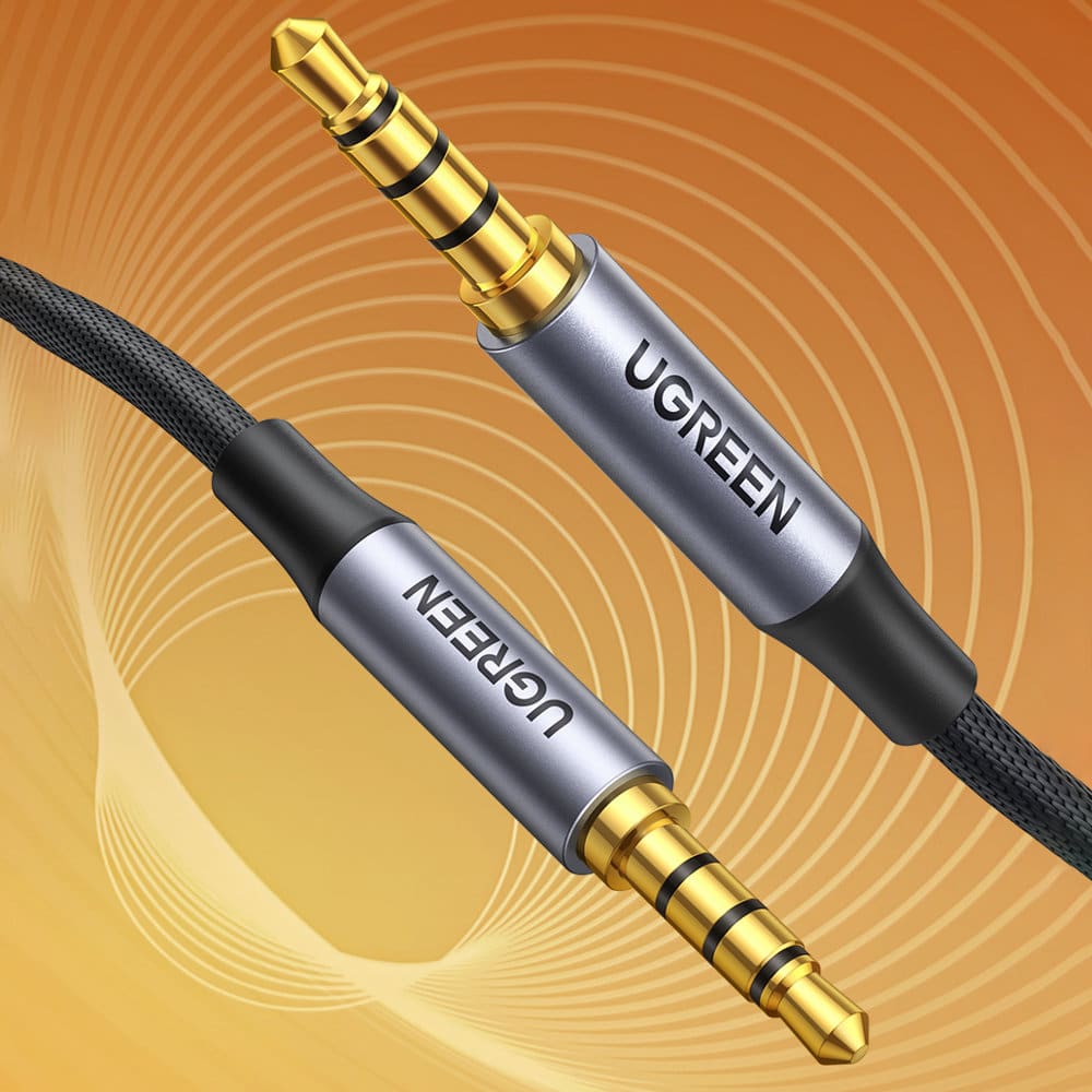 Ugreen cable AUX mini jack 3.5mm cable (male) - 3.5mm mini jack (male) 2m black (AV183) - Image 4