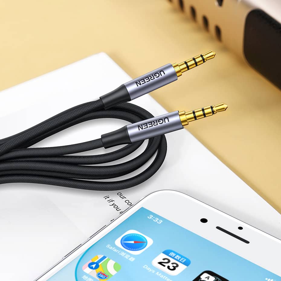 Ugreen cable AUX mini jack 3.5mm cable (male) - 3.5mm mini jack (male) 2m black (AV183) - Image 7
