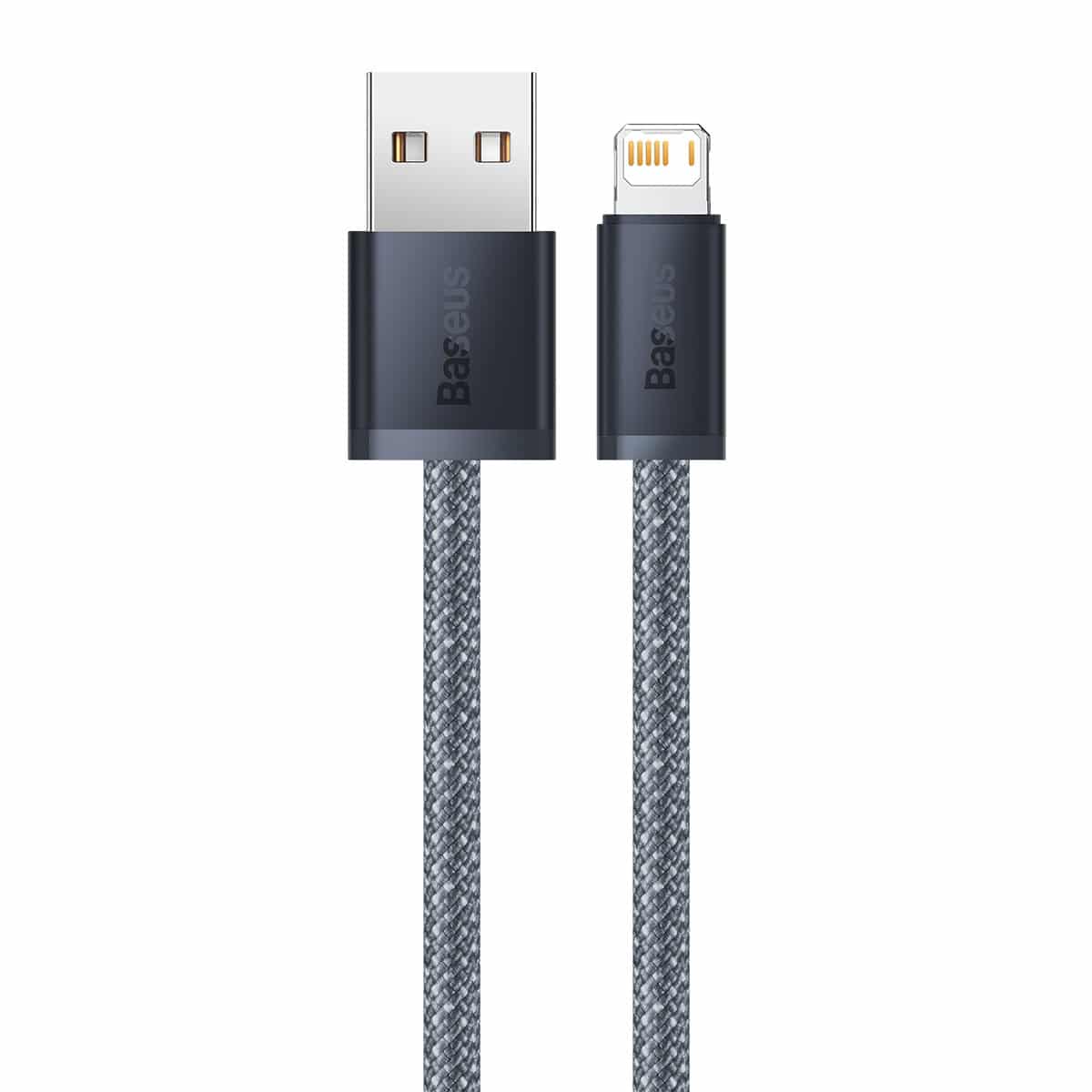Baseus iPhone USB cable - Lightning 2m, 2.4A gray (CALD000516) - Image 3