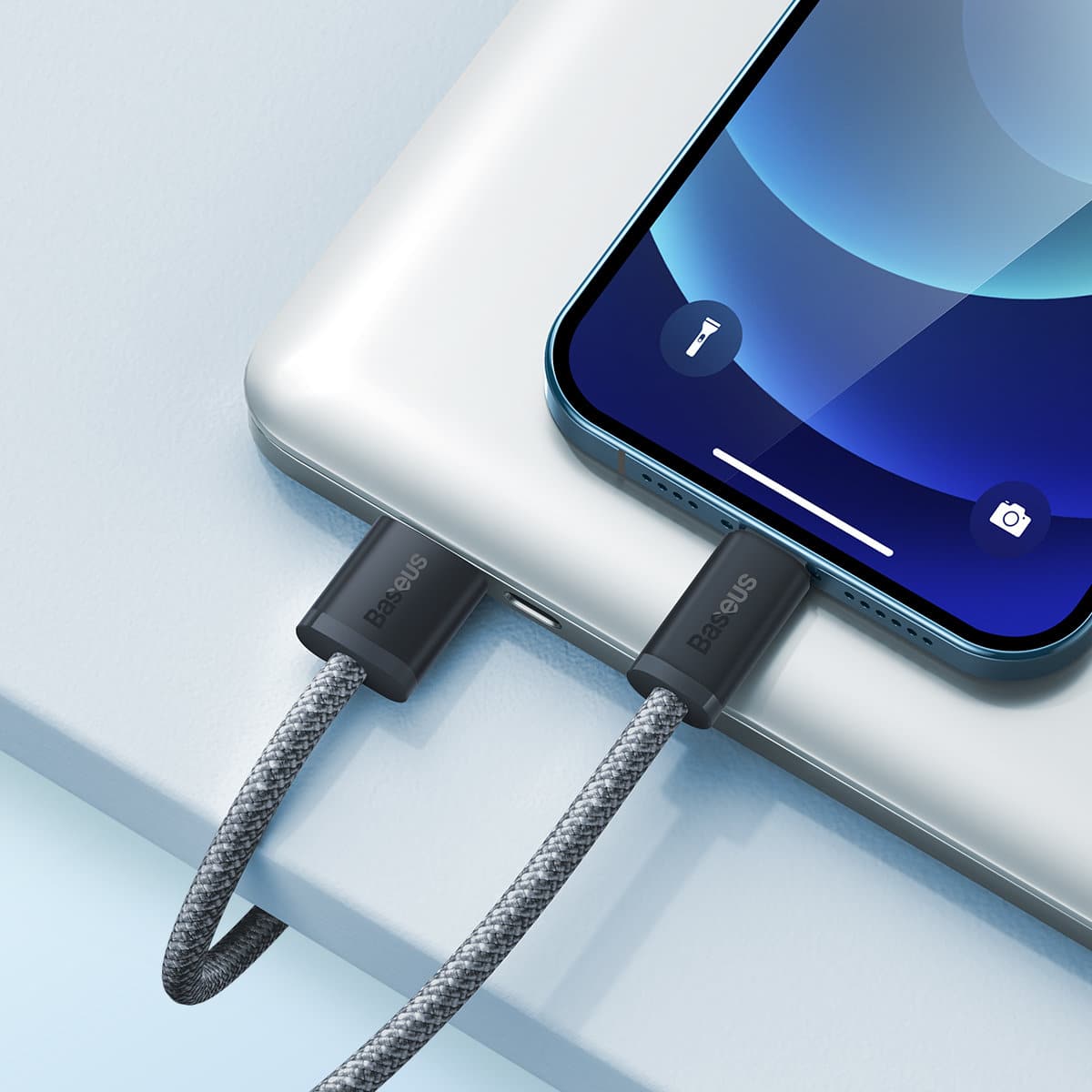 Baseus iPhone USB cable - Lightning 2m, 2.4A gray (CALD000516) - Image 9